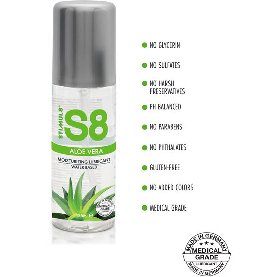 S8 ALOE VERA WATER BASED LUBE 125ML image 1