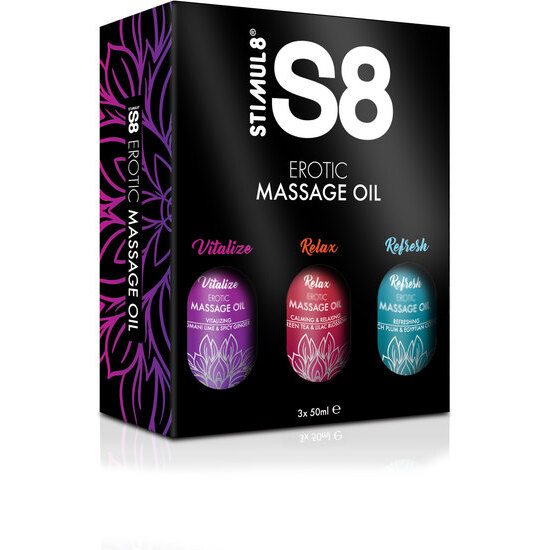 S8 MASSAGE OIL BOX 3X 50ML image 0