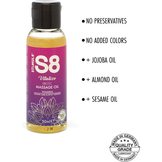 S8 MASSAGE OIL BOX 3X 50ML image 2