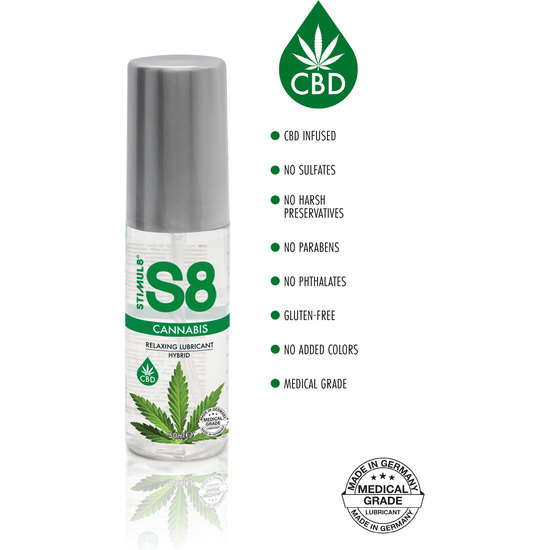 S8 CANNABIS HYBRID LUBE 50ML image 1