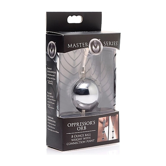 OPPRESSORS ORB 8 OZ BALL WEIGHT WITH CONNECTION POINT SILVER image 1