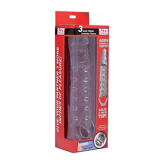 3 INCH CLEAR EXTENDER SLEEVE - TRANSPARENT image 1