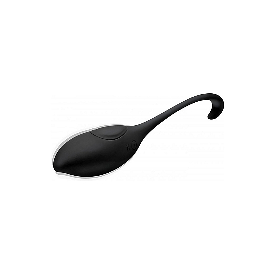 SILICONE VIBRATING EGG WITH REMOTE CONTROL - BLACK image 3