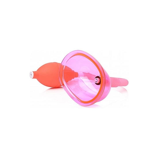 VAGINAL PUMP WITH 5 INCH LARGE CUP - PINK image 2