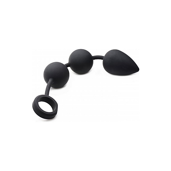 TOM OF FINLAND WEIGHTED ANAL BALL BEADS - BLACK image 2