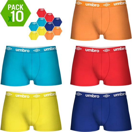 SET 10 BOXERS UMBRO MULTICOLOR image 1