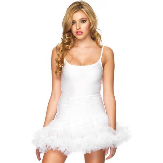 LEG AVENUE PETTICOAT DRESS WHITE image 0