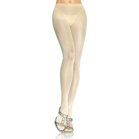 LEG AVENUE SHEER TO WAIST THIGHS WITH COTTON CROTCH BEIGE image 0