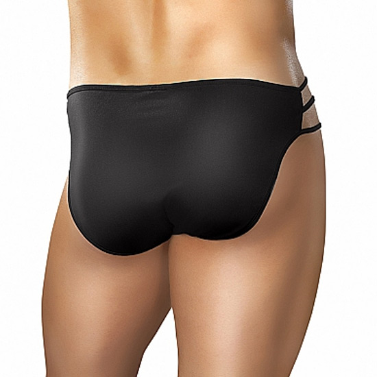 MALE POWER CAGE BRIEF BLACK image 1