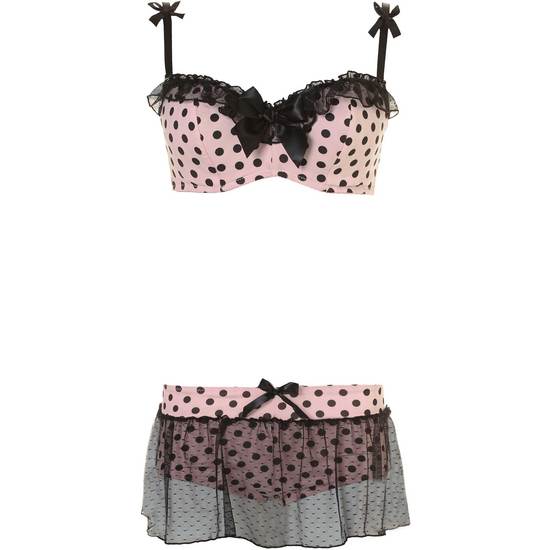 LEG AVENUE POLKA DOT BRA TOP AND PANTY image 3