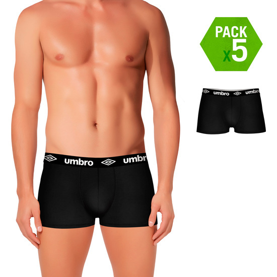 SET 5 BOXERS UMBRO NEGROS image 0