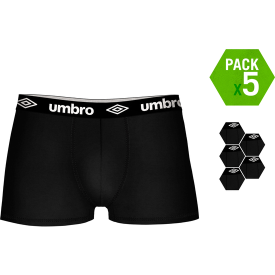 SET 5 BOXERS UMBRO NEGROS image 1