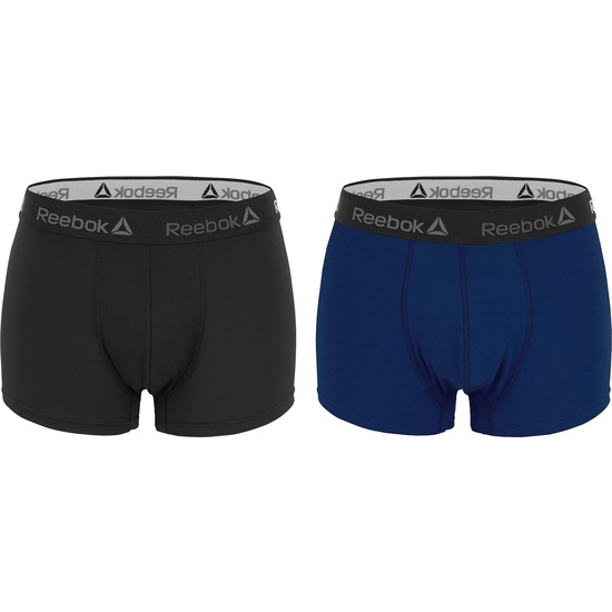 SET 2 PCS BOXERS REEBOK 95 % ALGODÓN BODY 1 NEGRO / AZUL image 0