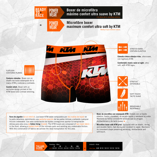 BOXER KTM MICROFIBRA 92% POLIÉSTER 8% ELASTANO MULTICOLOR image 1