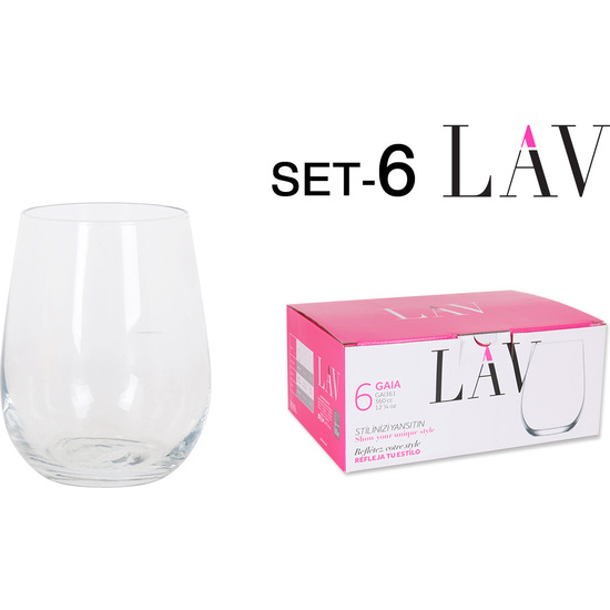 SET 6 GLASS 360CC  image 0