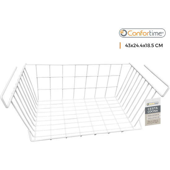 KITCKEN SHELF BASKET 43X24.4X18.5CM CONFORTIME image 0