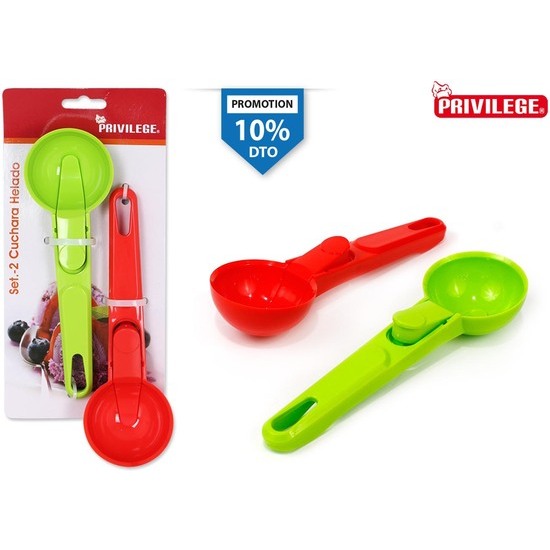 PLAST. ICECREAM SCOOP PRIVILEGE image 0