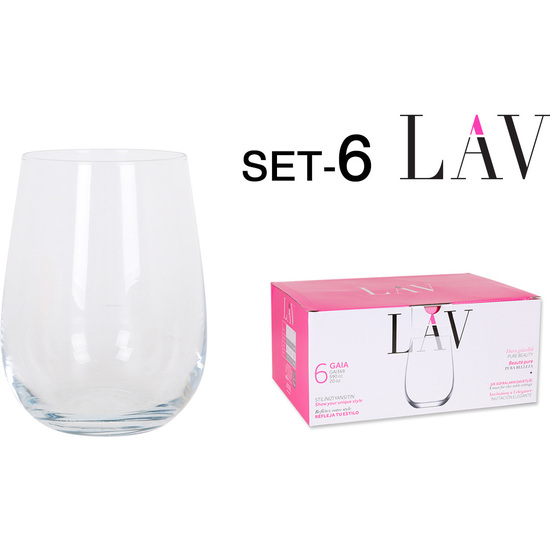 SET 6 GLASS 590CC  image 0