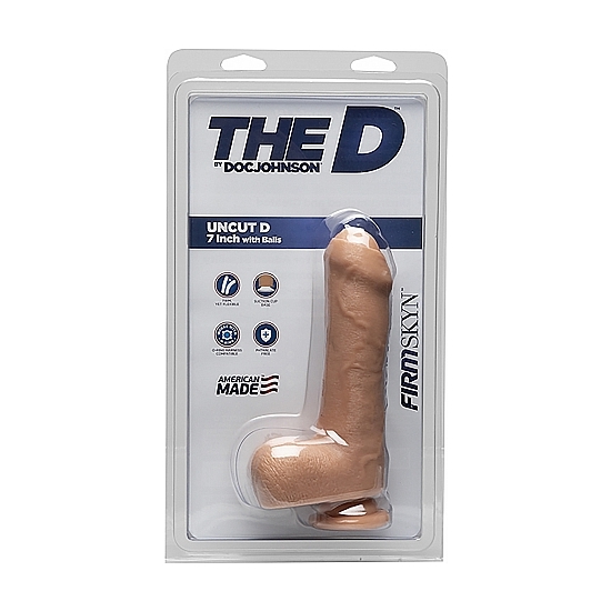 UNCUT D - 7 INCH WITH BALLS - FIRMSKYN - VANILLA image 1