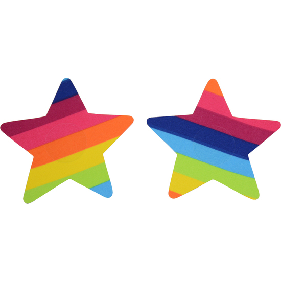 CARAMEL NUIT - COVER NIPPLES RAINBOW STAR MULTICOLOR image 0