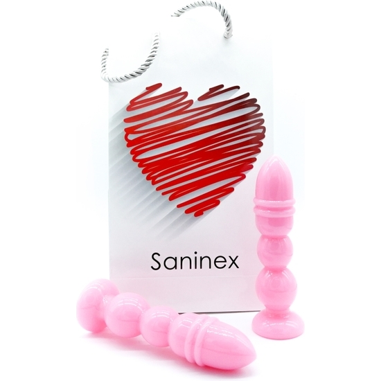 SANINEX DELIGHT - PINK PLUG & DILDO image 0