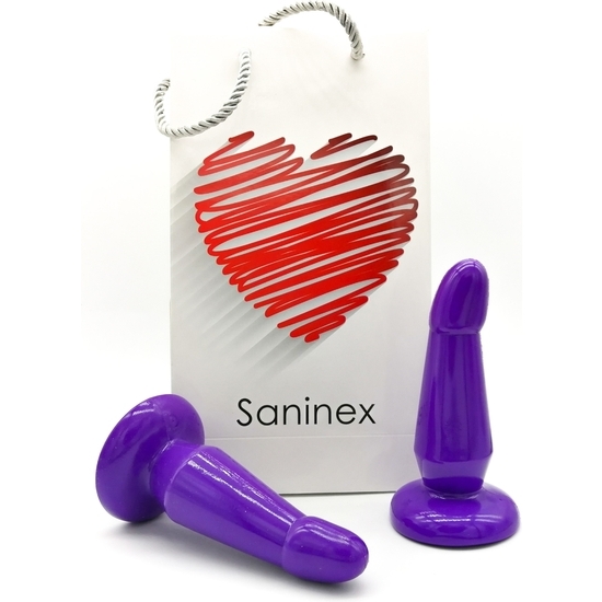 SANINEX DEVOTION - LILAC PLUG & DILDO - SUCTION CUP image 0