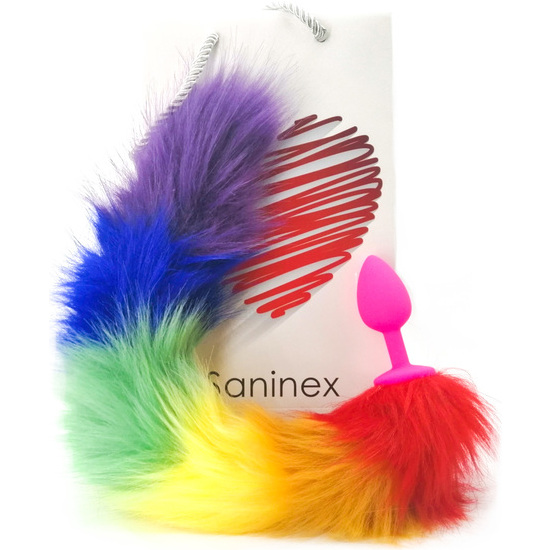 SANINEX SENSATION - RAINBOW TAIL - BUTT PLUG / COLA UNISEX image 0