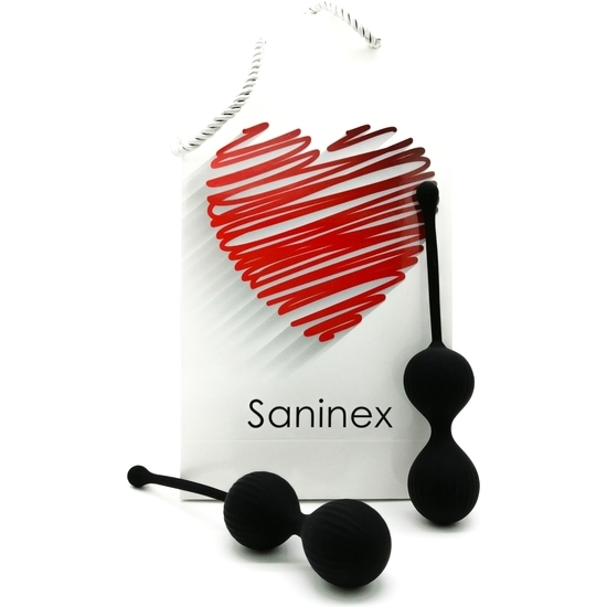 SANINEX DOUBLE CLEVER - BLACK INTELIGENTES ESFERAS VAGINALES image 0