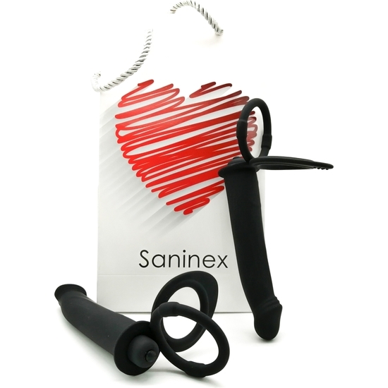 SANINEX DUPLEX - VIBRATOR BUTT PLUG & RINGS image 0