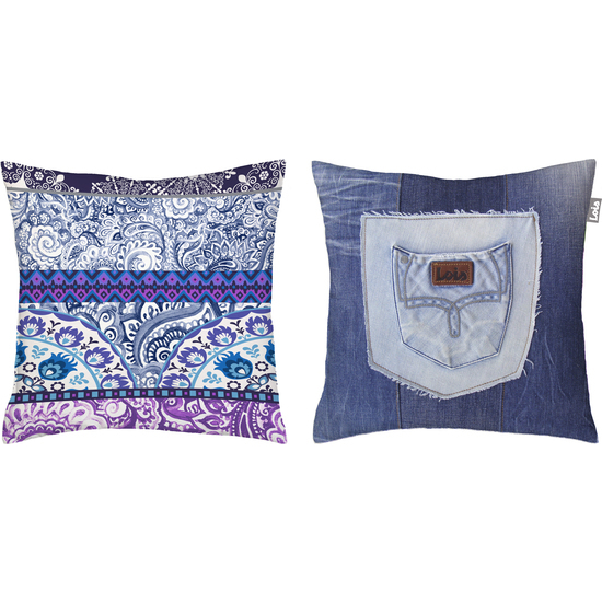 FUNDA COJIN CON CREMALLERA PACK 2 BOLSILLO BOLSILLO C-2 image 0