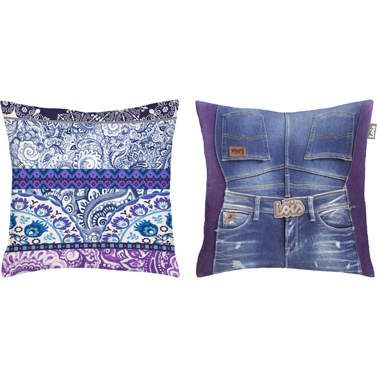 FUNDA COJIN CON CREMALLERA PACK 2 TEJANO P. TEJANO P. C-2 image 0