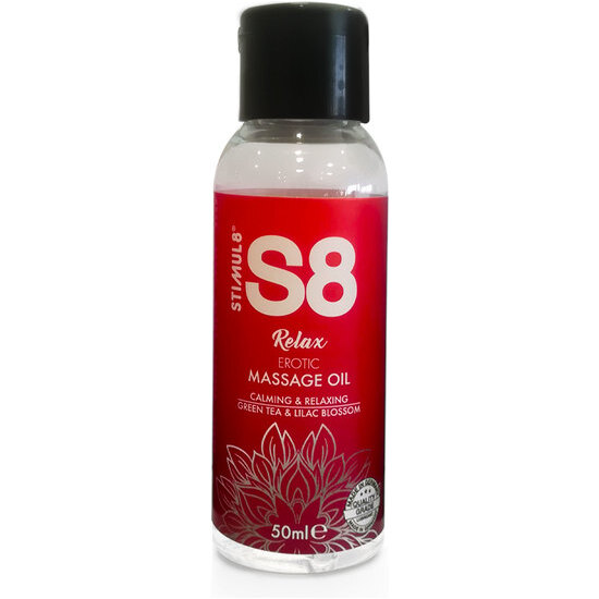 S8 MASSAGE OIL GREEN TEA & LILAC BLOSSOM 50ML image 0