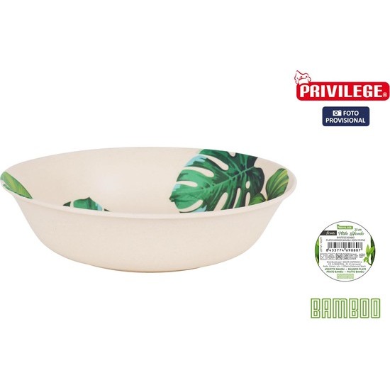 PLATO HONDO BAMBU 20CM FERNS PRIVILEGE image 0