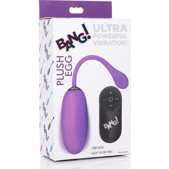 28X PLUSH EGG AND REMOTE CONTROL - PURPLE image 1