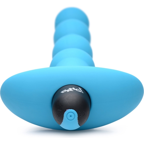 VIBRATING SILICONE ANAL BEADS & REMOTE CONTROL - BLUE image 5