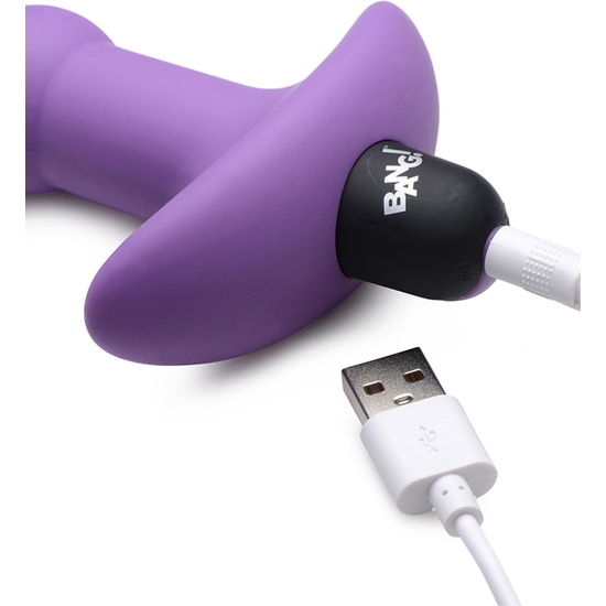 VIBRATING SILICONE ANAL BEADS & REMOTE CONTROL - PURPLE image 3