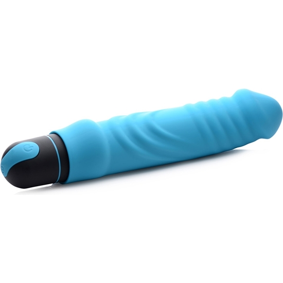 XL BULLET AND RIBBED SILICONE SLEEVE - BLUE image 5