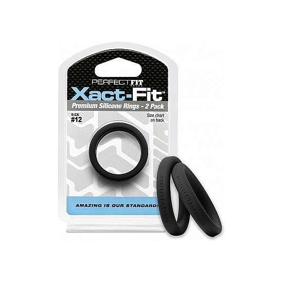 12 XACT-FIT COCKRING 2-PACK - BLACK image 0
