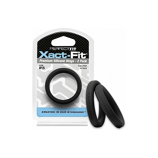 15 XACT-FIT COCKRING 2-PACK - BLACK image 0