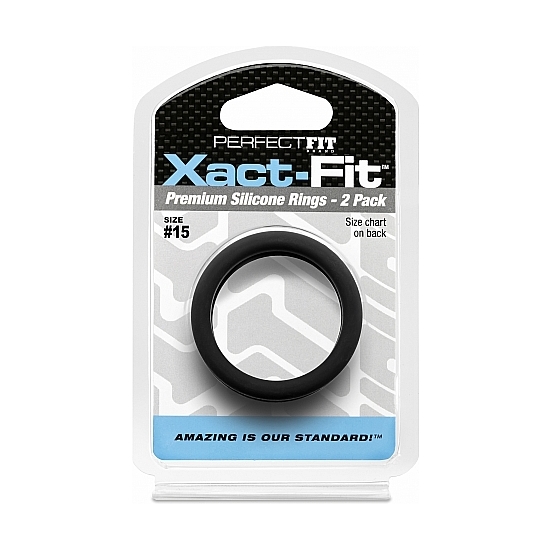 15 XACT-FIT COCKRING 2-PACK - BLACK image 1