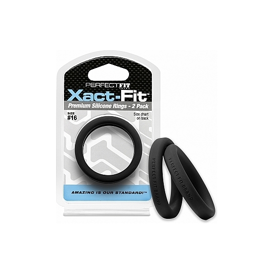 16 XACT-FIT COCKRING 2-PACK - BLACK image 0