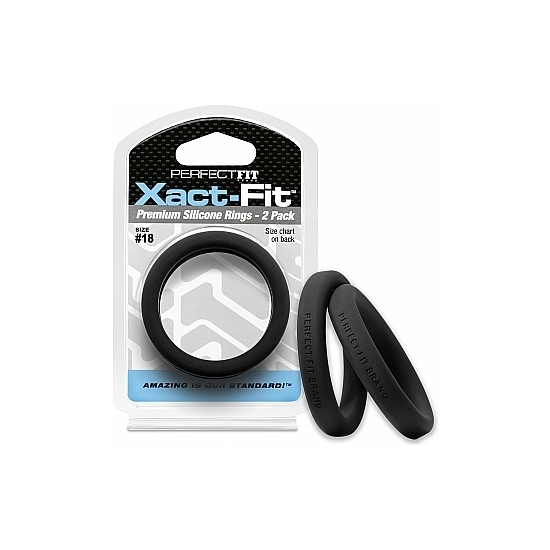 18 XACT-FIT COCKRING 2-PACK - BLACK image 0