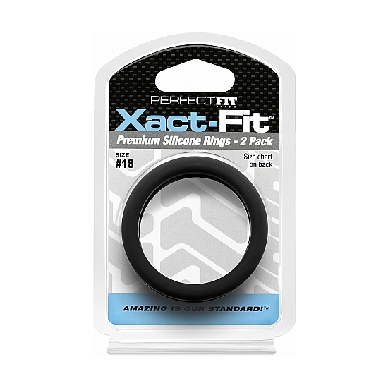 18 XACT-FIT COCKRING 2-PACK - BLACK image 1