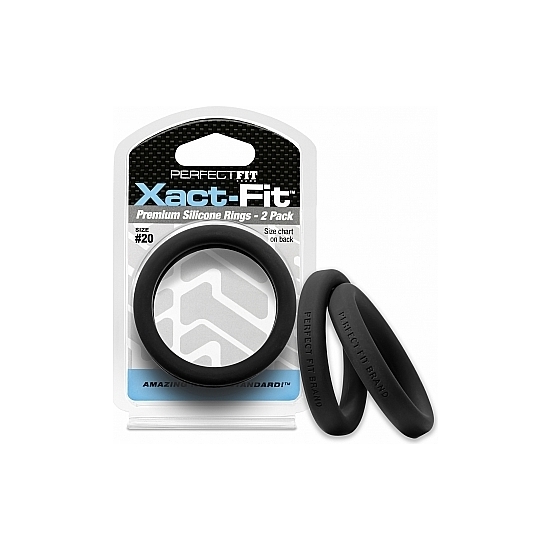 20 XACT-FIT COCKRING 2-PACK - BLACK image 0