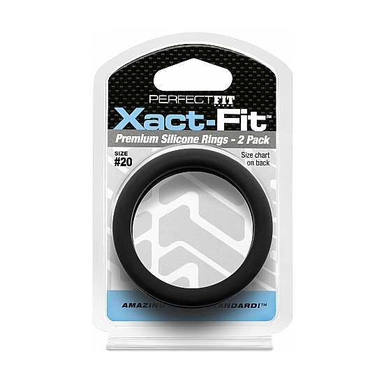 20 XACT-FIT COCKRING 2-PACK - BLACK image 1