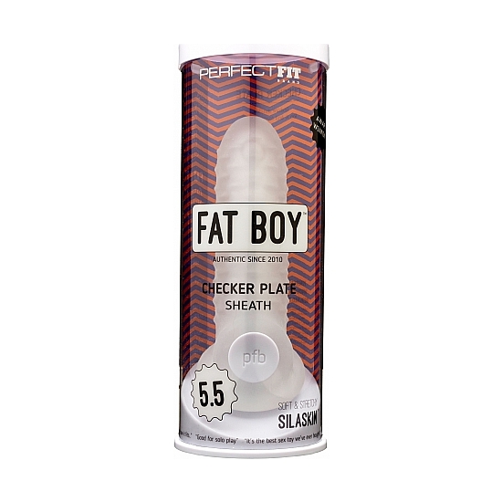 FAT BOY CHECKER BOX SHEATH 5,5 INCH - CLEAR image 1