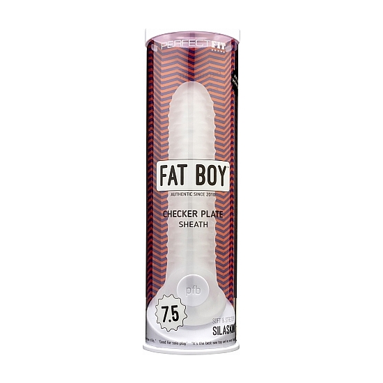 FAT BOY CHECKER BOX SHEATH 7,5 INCH - CLEAR image 1