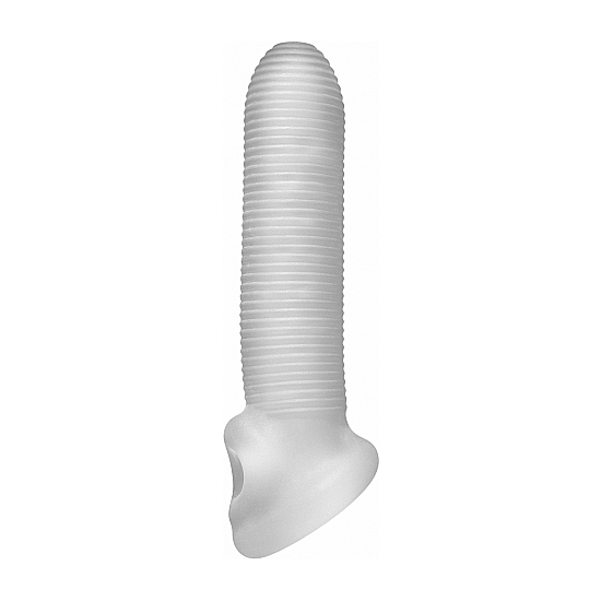 FAT BOY MICRO RIBBED SHEATH 6,5 INCH - CLEAR image 2