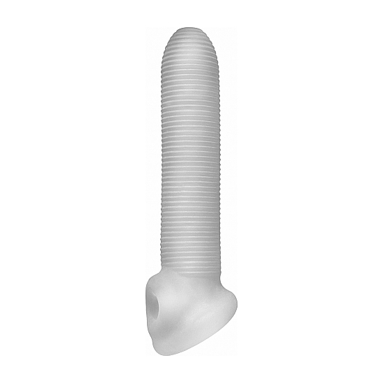 FAT BOY MICRO RIBBED SHEATH 7,5 INCH - CLEAR image 2