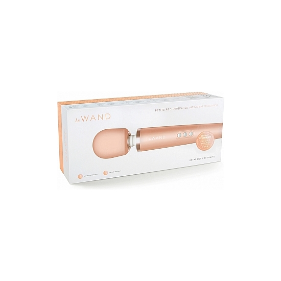 LE WAND - PETITE RECHARGEABLE VIBRATING MASSAGER - ROSE GOLD image 1